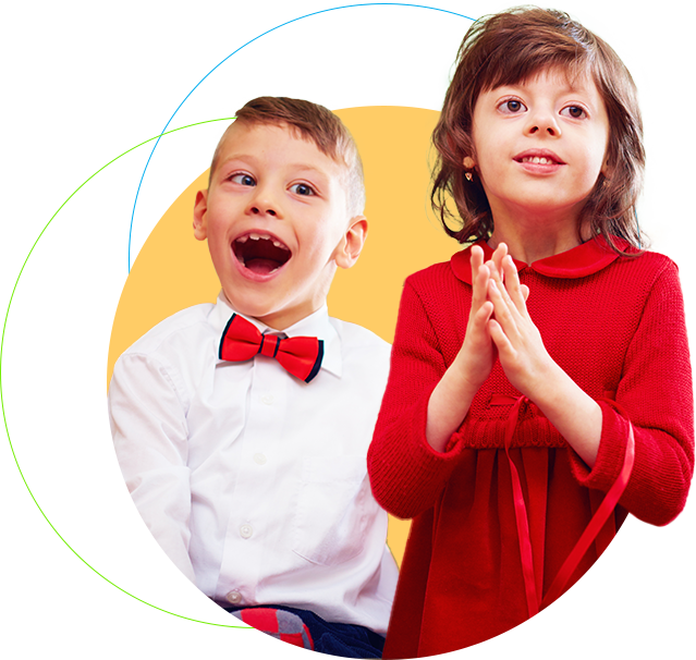 two smiling children